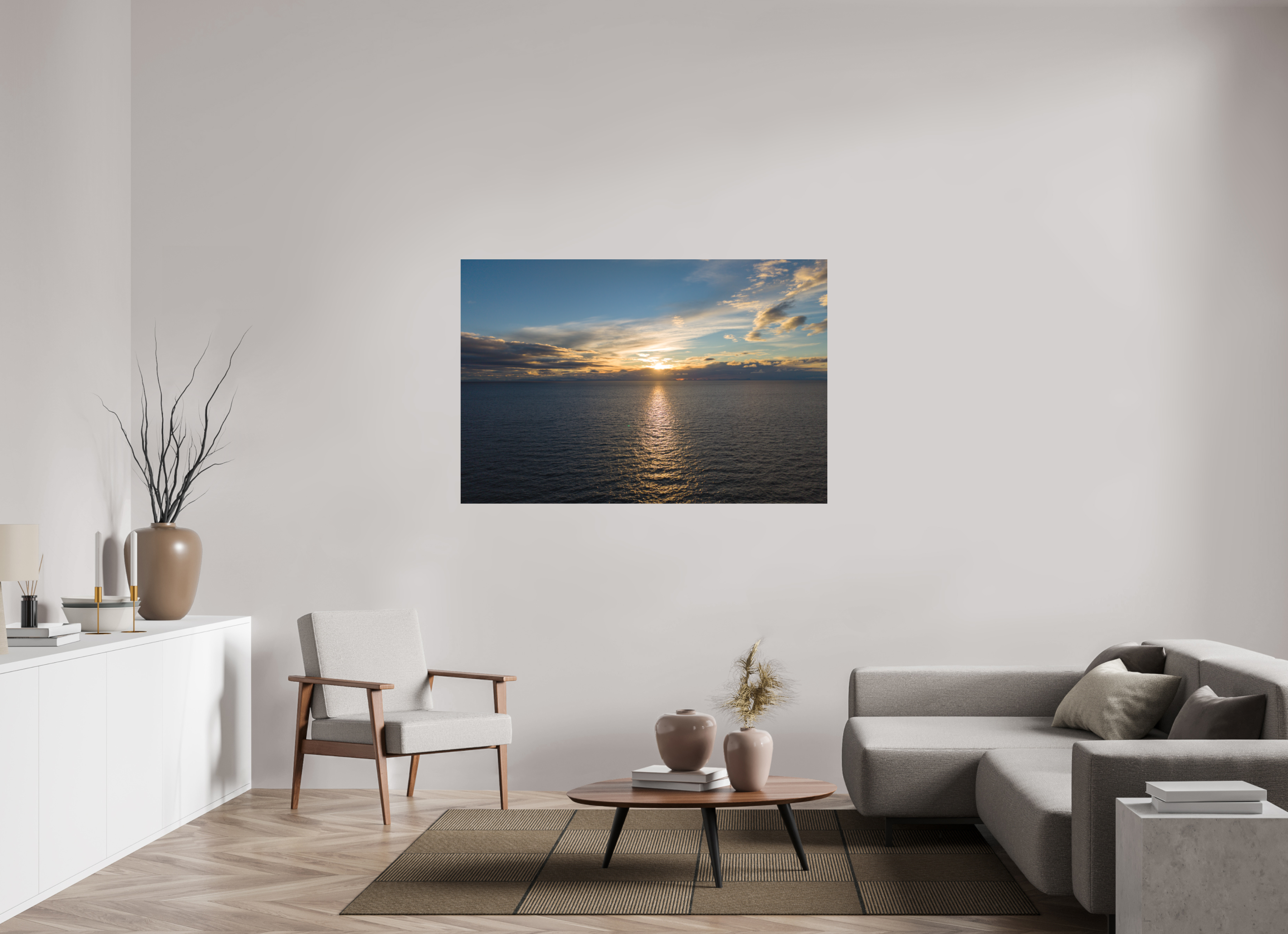150 x 100 cm, Fine-Art Matt Ocean Sunrise