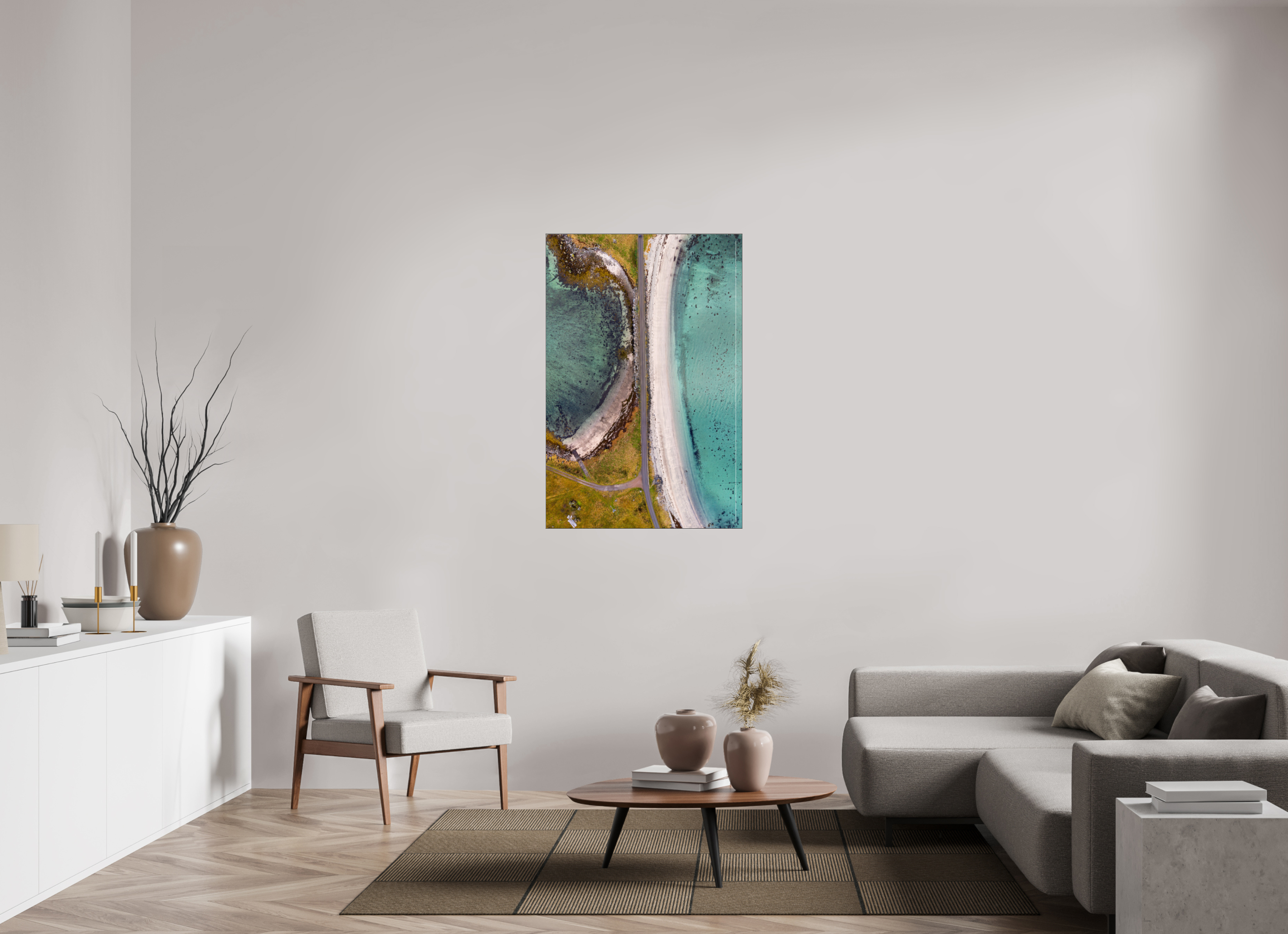 80 x 120 cm, Foto-Abzug hinter Acrylglas glänzend Between the Bays