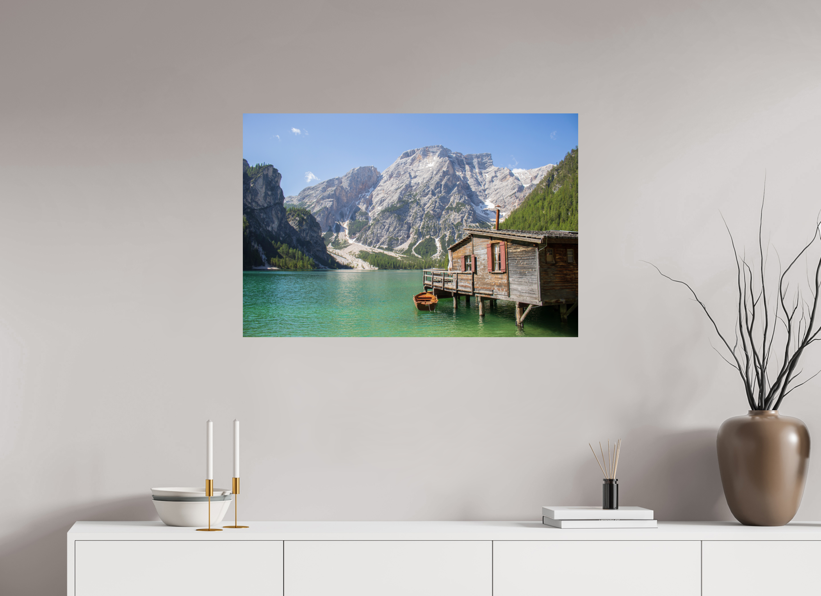 90 x 60 cm, Fine Art Print auf Alu-Dibond Mountain Haven