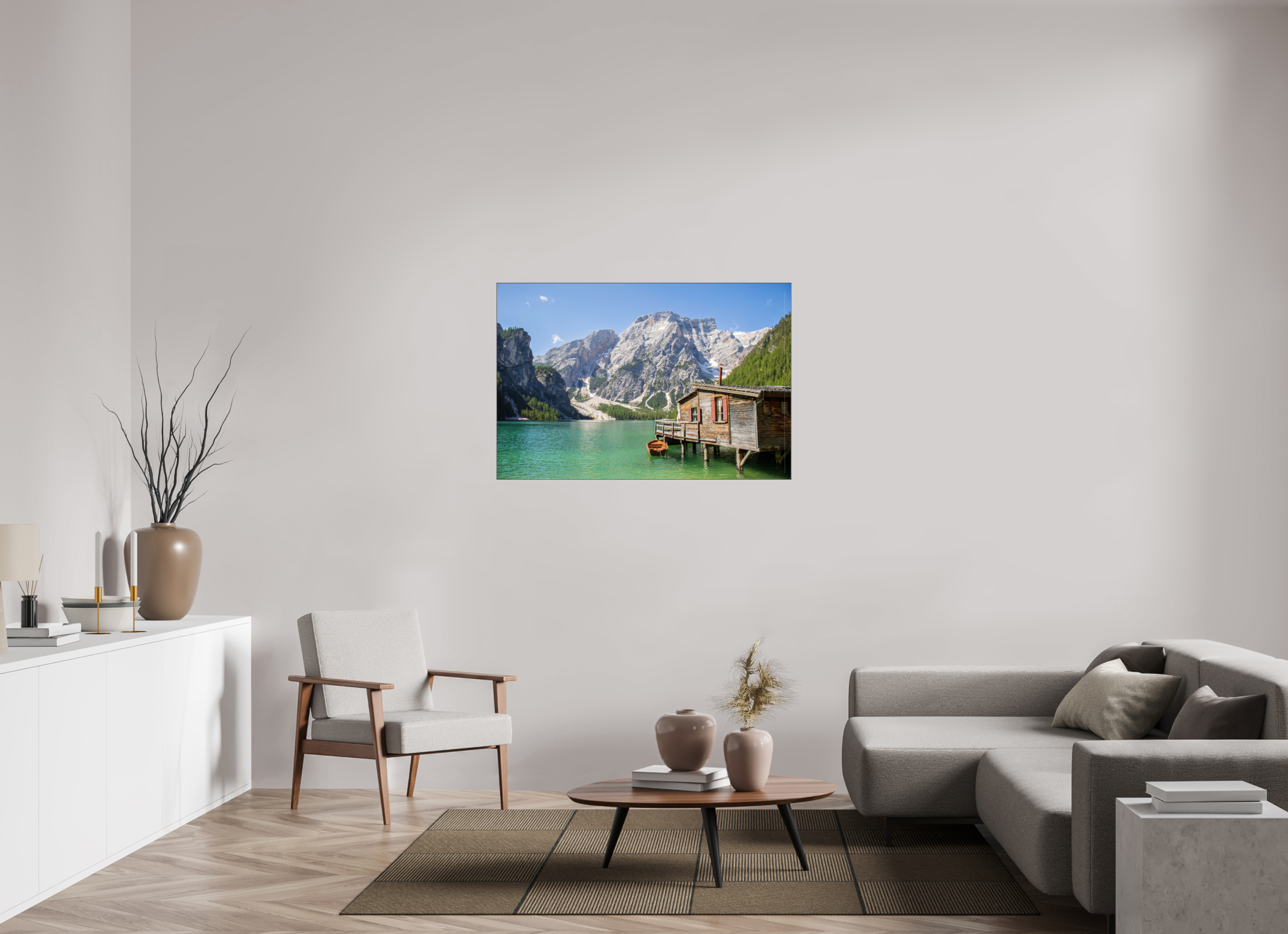 120 x 80 cm, Foto-Abzug hinter Acrylglas glänzend Mountain Haven
