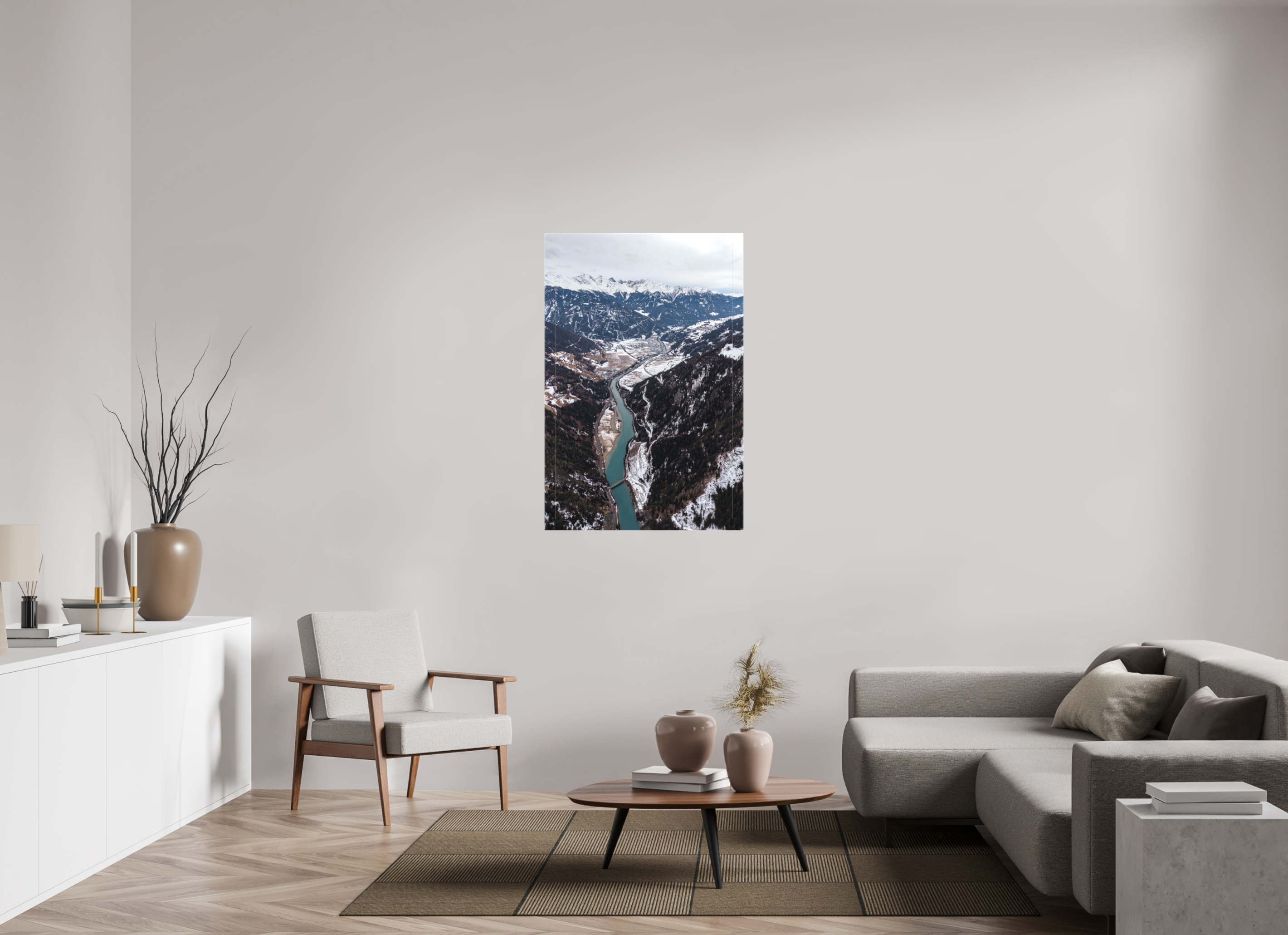 80 x 120 cm, Leinwand Valley of Silence