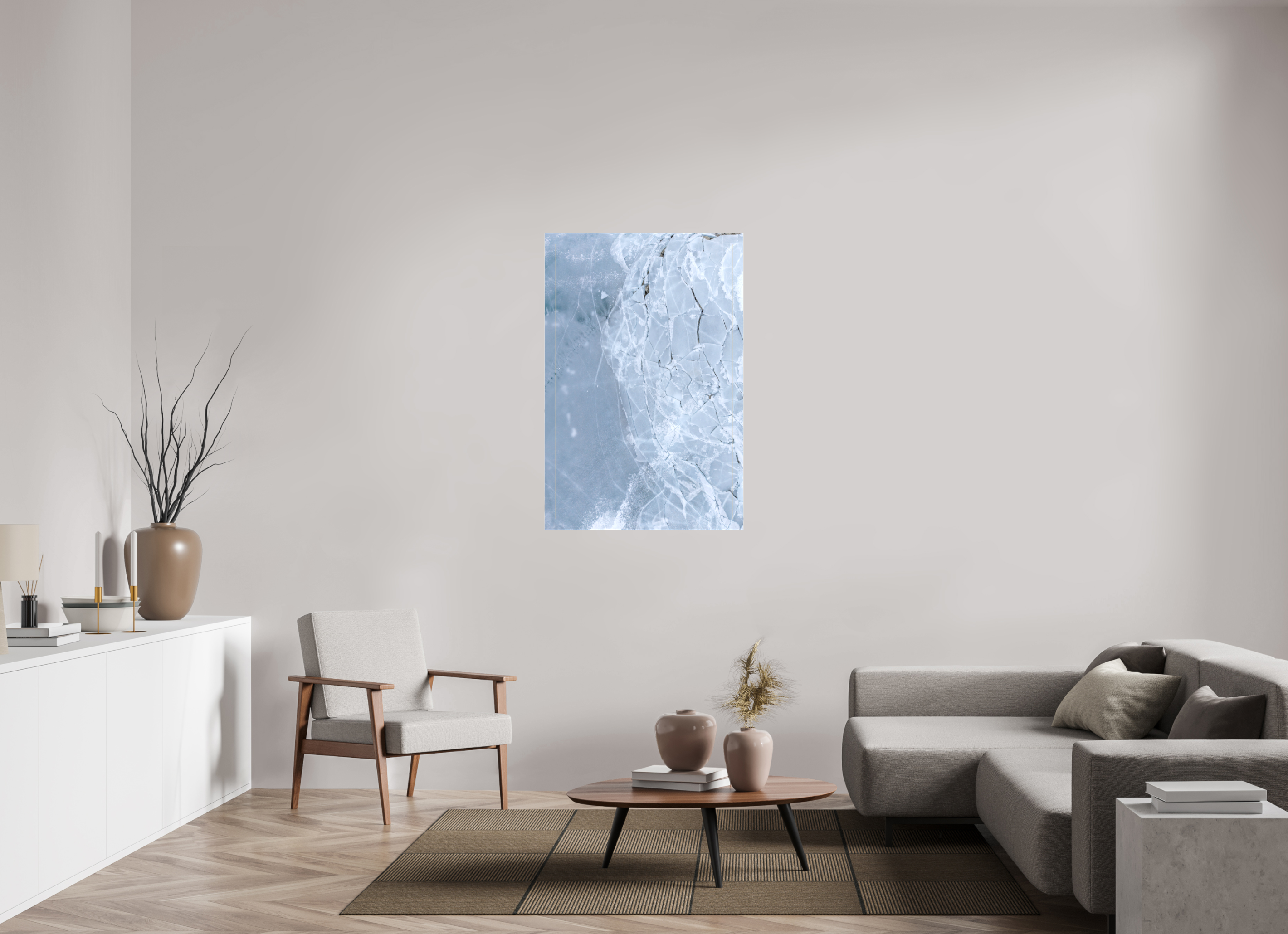 80 x 120 cm, Leinwand Shattered Surface
