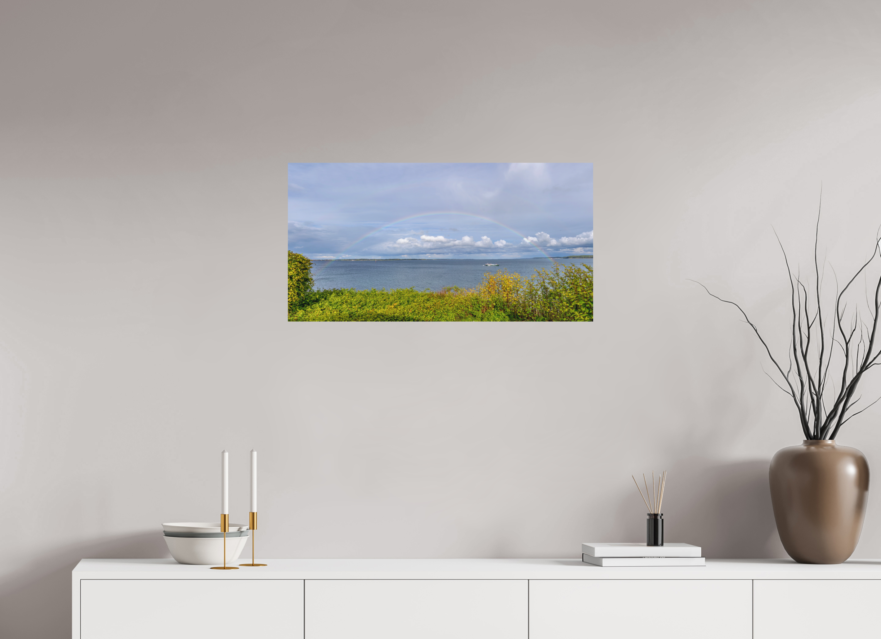 76,9 x 40 cm, Fine-Art Print Matt Painted Horizon