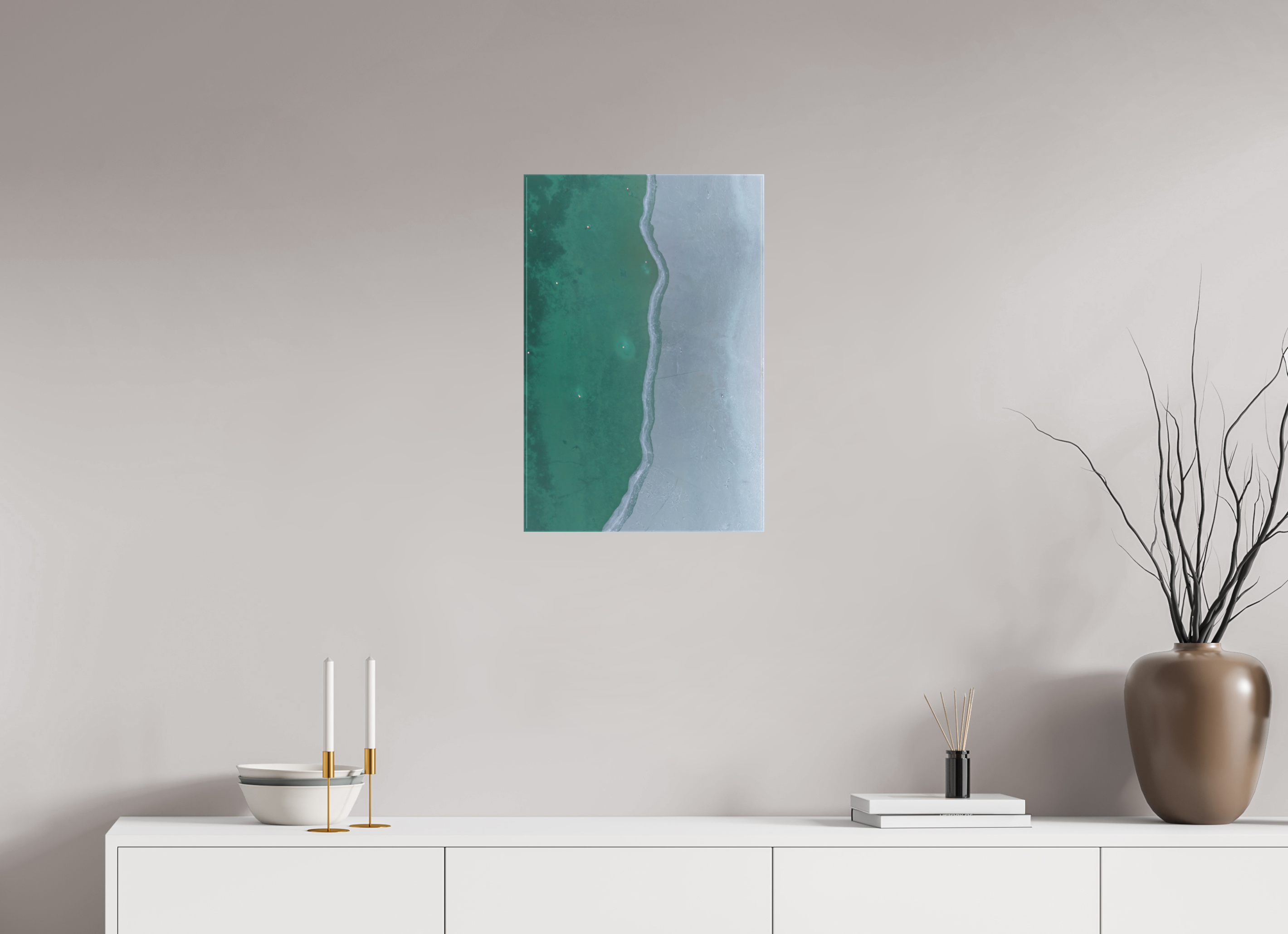 40 x 60 cm, Leinwand Frozen Divide