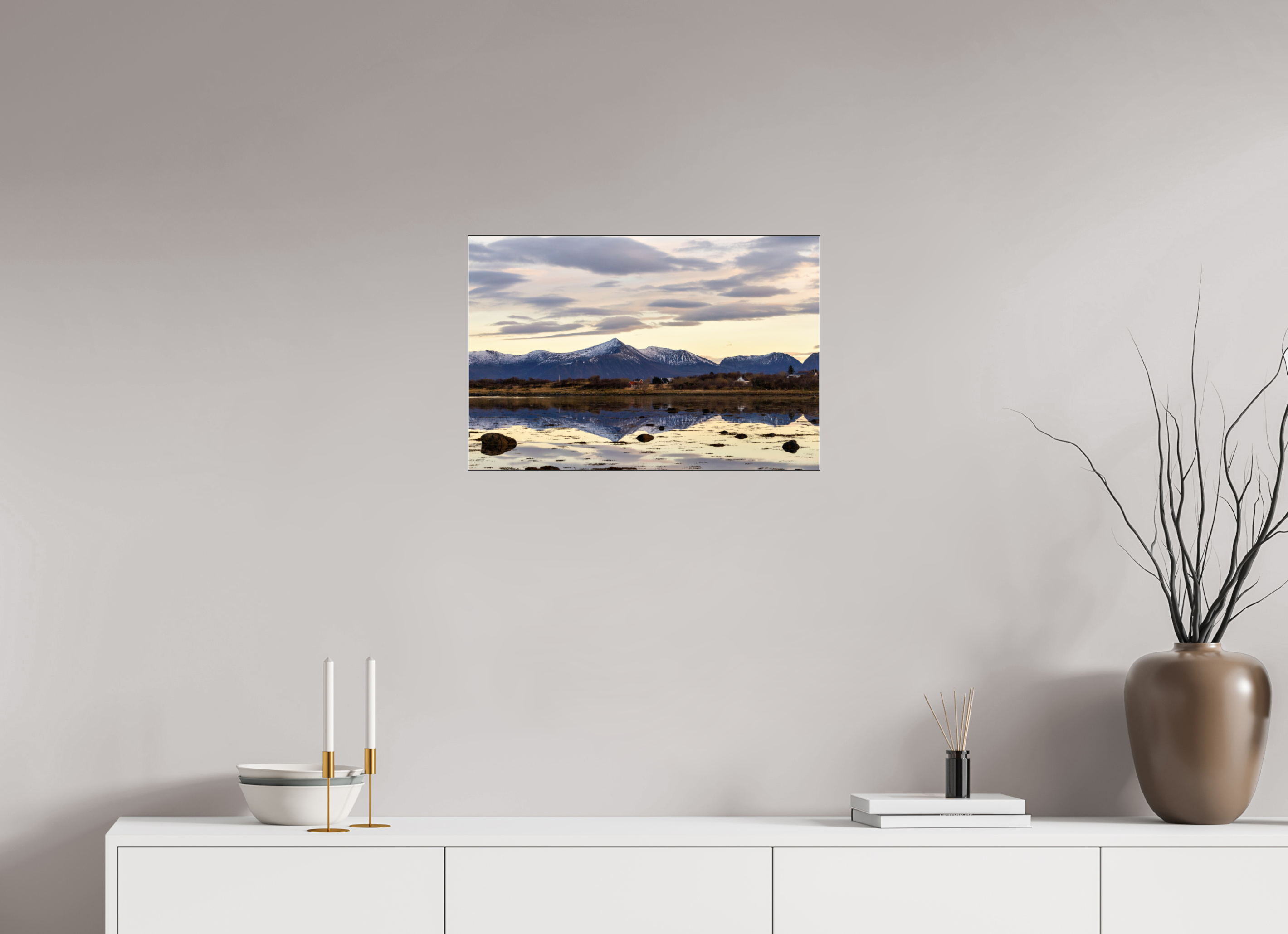 60 x 40 cm, Foto-Abzug hinter Acrylglas glänzend Calm Horizon