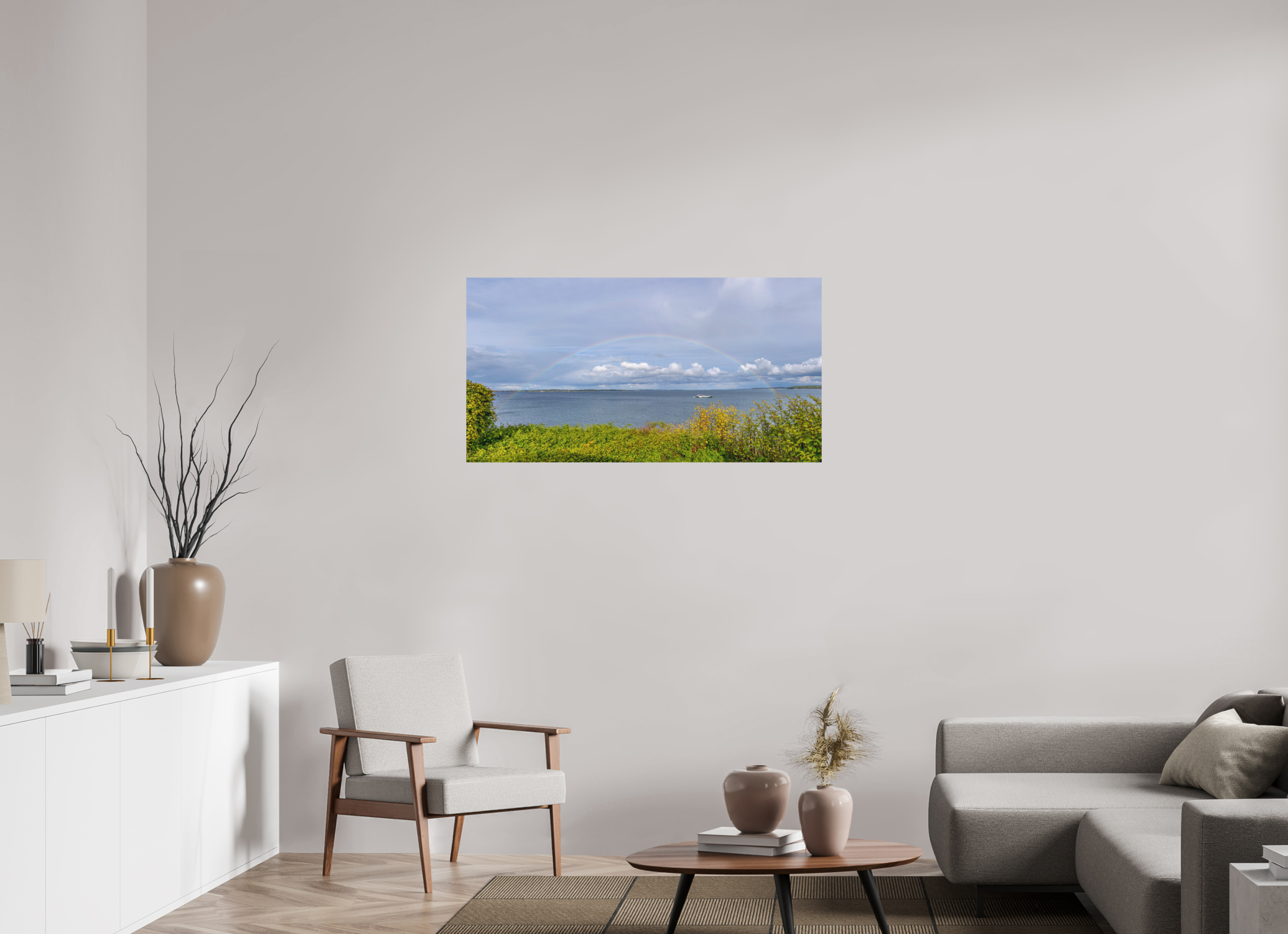 115,3 x 60 cm, Fine-Art Print Matt Painted Horizon